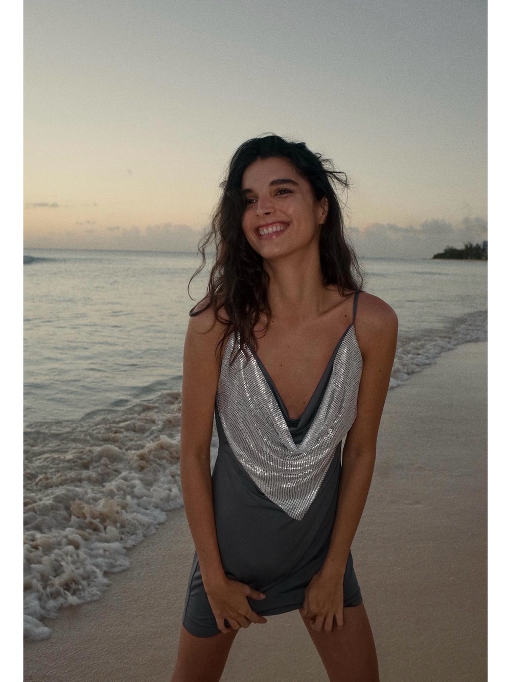 Zara Silver dress